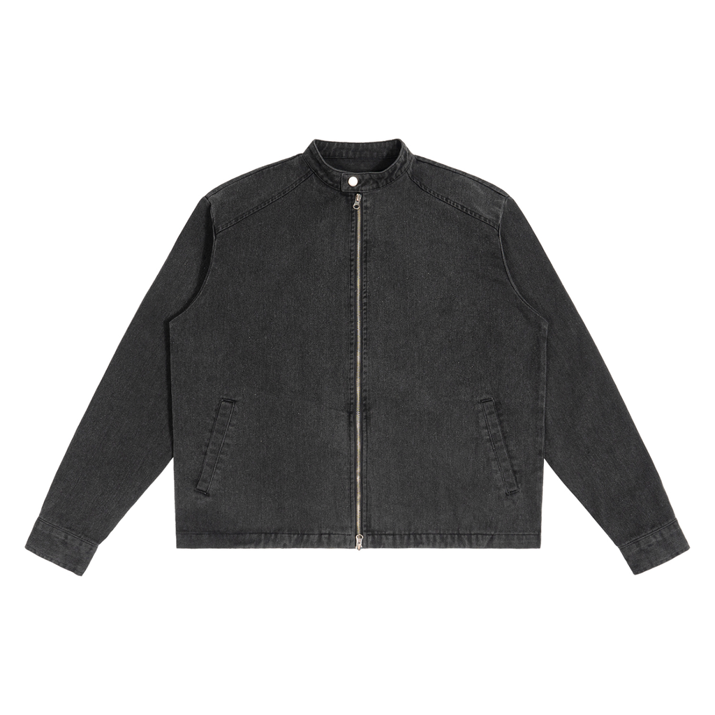 VINTAGE WASHED BLACK DENIM JACKET