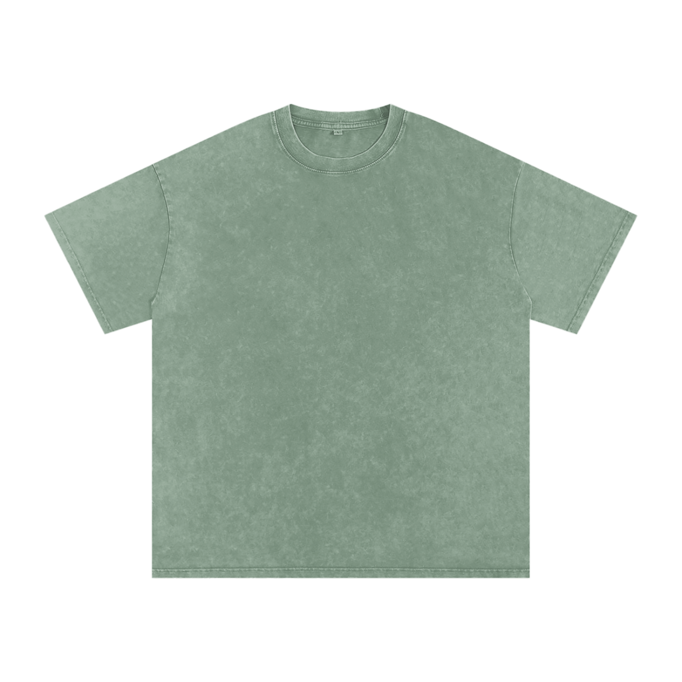 Acid Washed Oversized T-Shirt ivory print