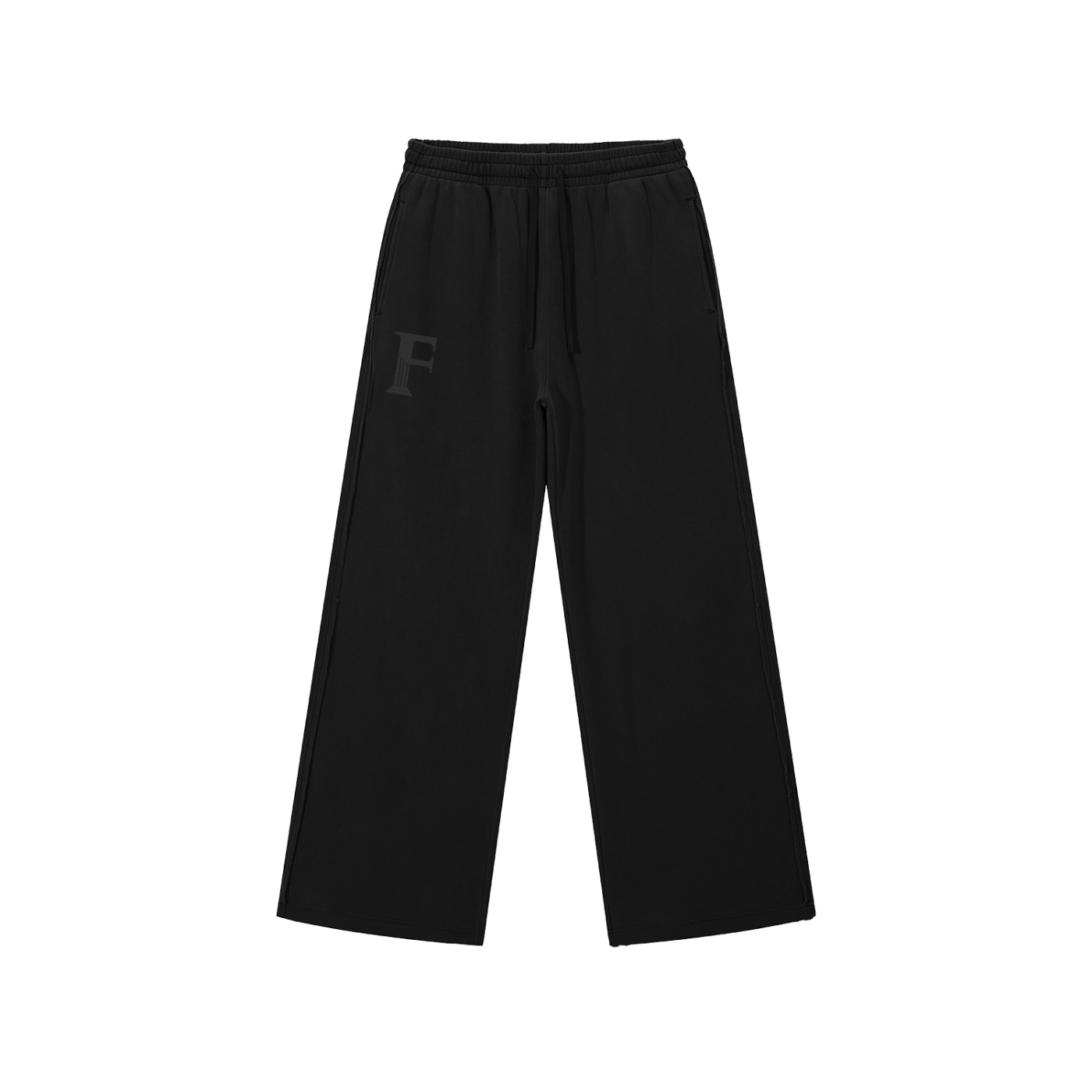 ACID WASH LOOSE FIT JOGGERS- OBSIDIAN