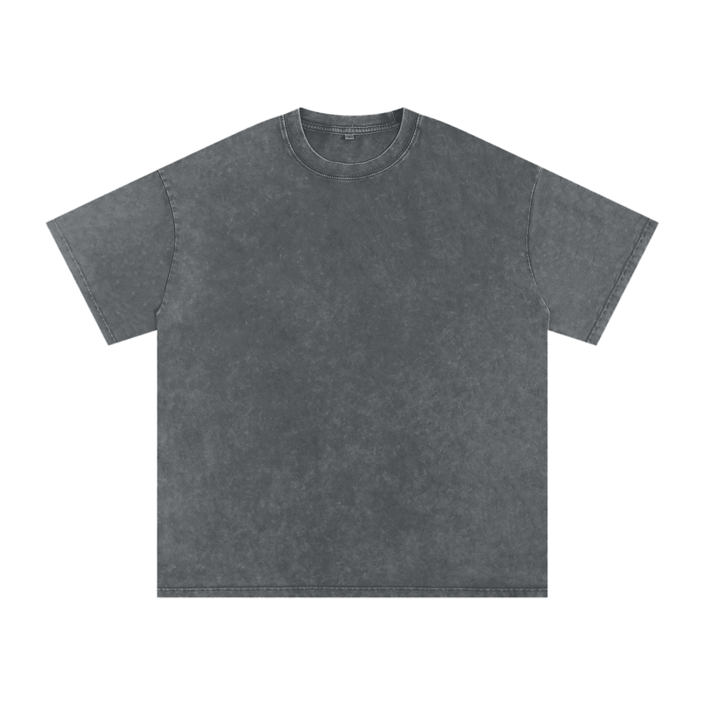 Acid Washed Oversized T-Shirt ivory print