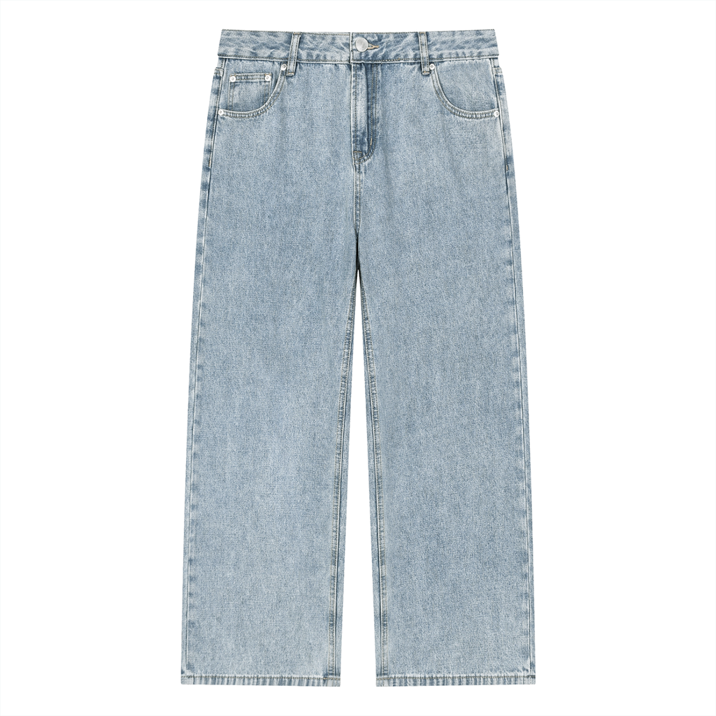 VINTAGE WASH STRAIGH LEG JEANS