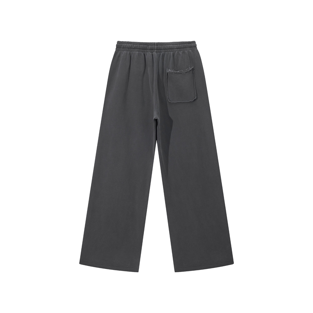 ACID WASH LOOSE FIT JOGGERS- IVORY