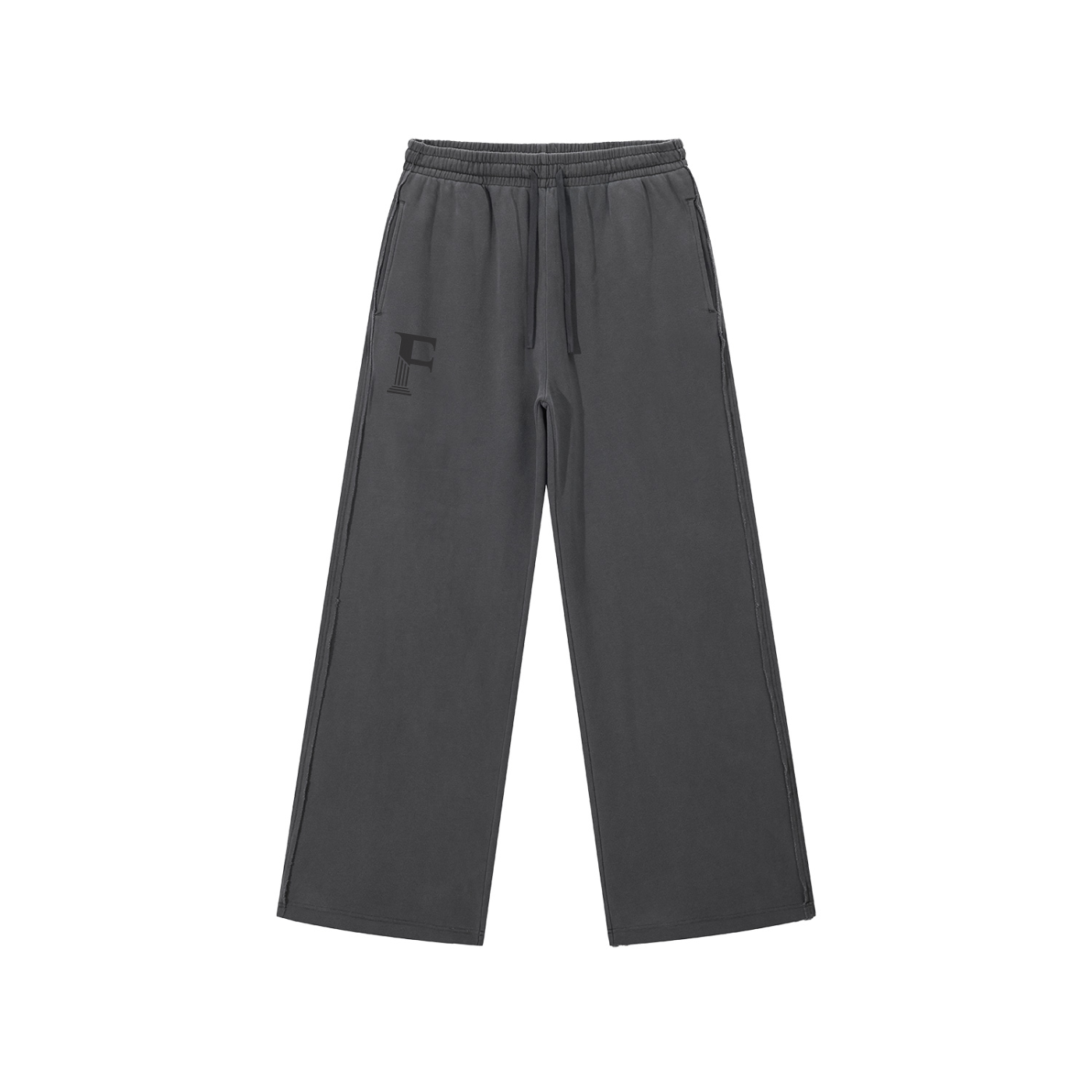 ACID WASH LOOSE FIT JOGGERS- OBSIDIAN