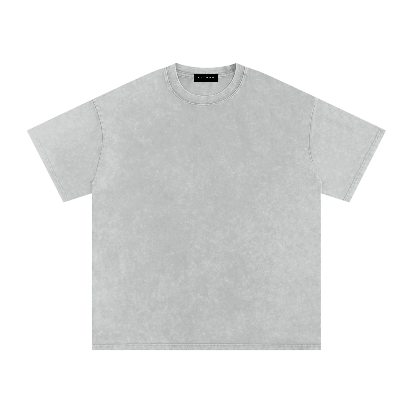 Acid Washed Oversized T-Shirt black print