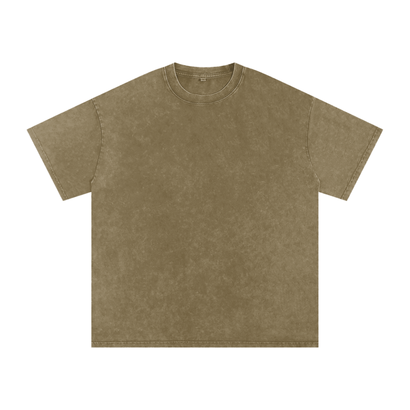 Acid Washed Oversized T-Shirt ivory print