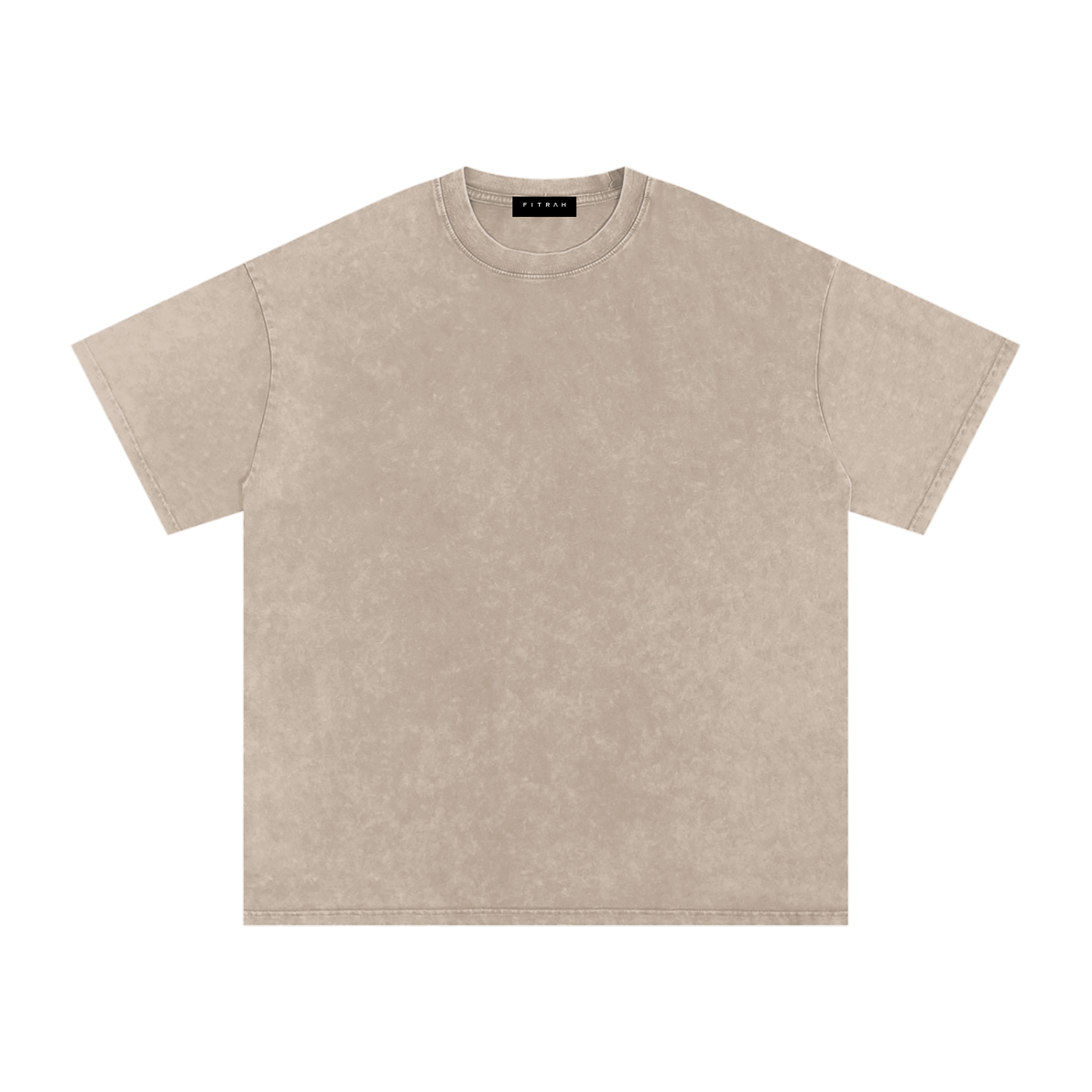 Acid Washed Oversized T-Shirt black print