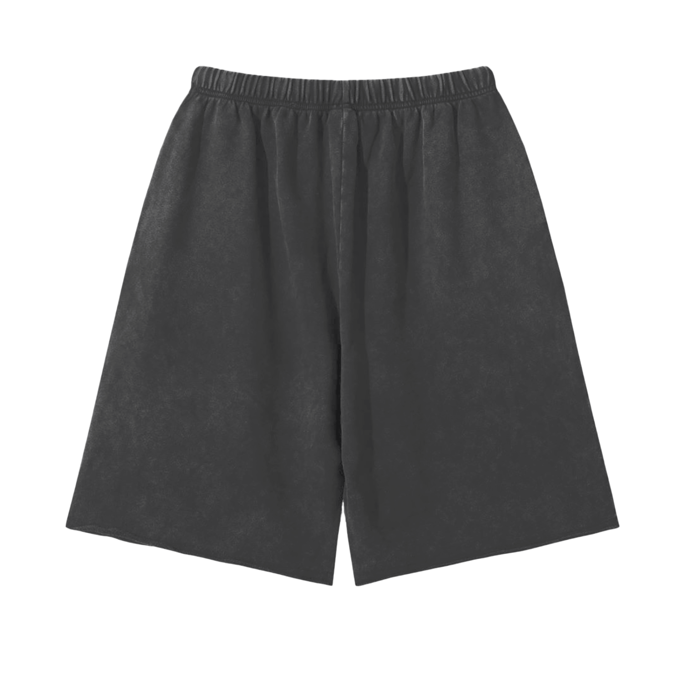 Acid Washed Raw Hem Shorts