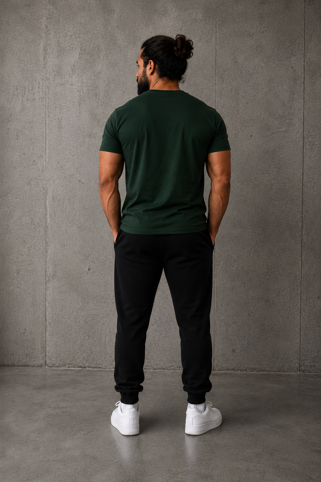 MENS HUNTER GREEN FOUNDATION T SHIRT